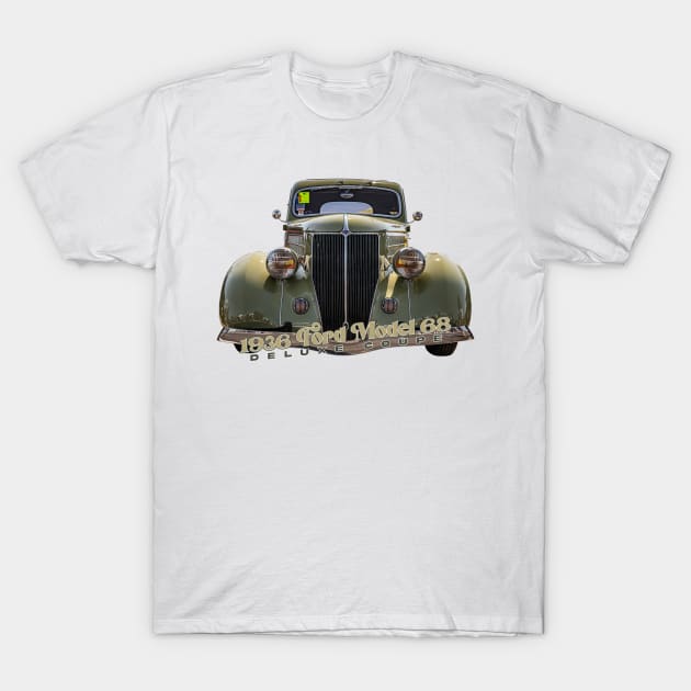 1936 Ford Model 68 Deluxe Coupe T-Shirt by Gestalt Imagery